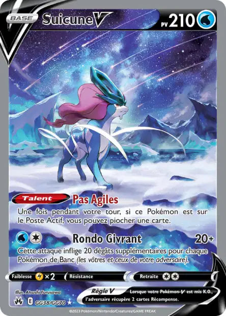 Suicune V Zénith Suprême GG38/GG70 Etat: NM